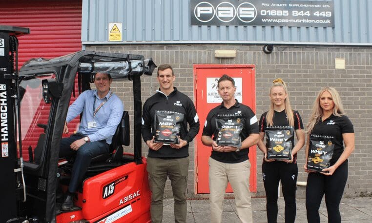 Rhymney based sports nutrition company supported by enterprise team