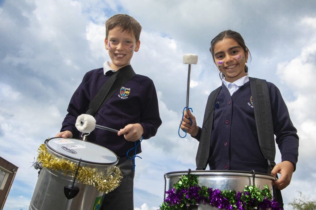 Talented youngsters from bang the drum for music