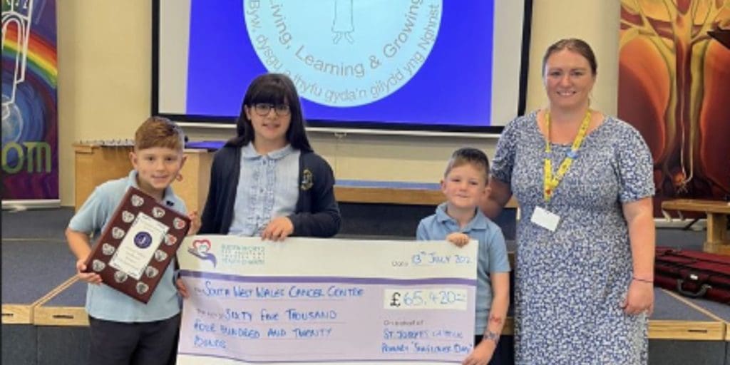 School’s sunflower fundraising for cancer care raises £65k