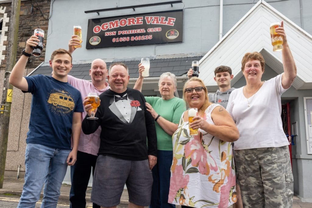 Ogmore Vale community club toasts the future thanks to new funding