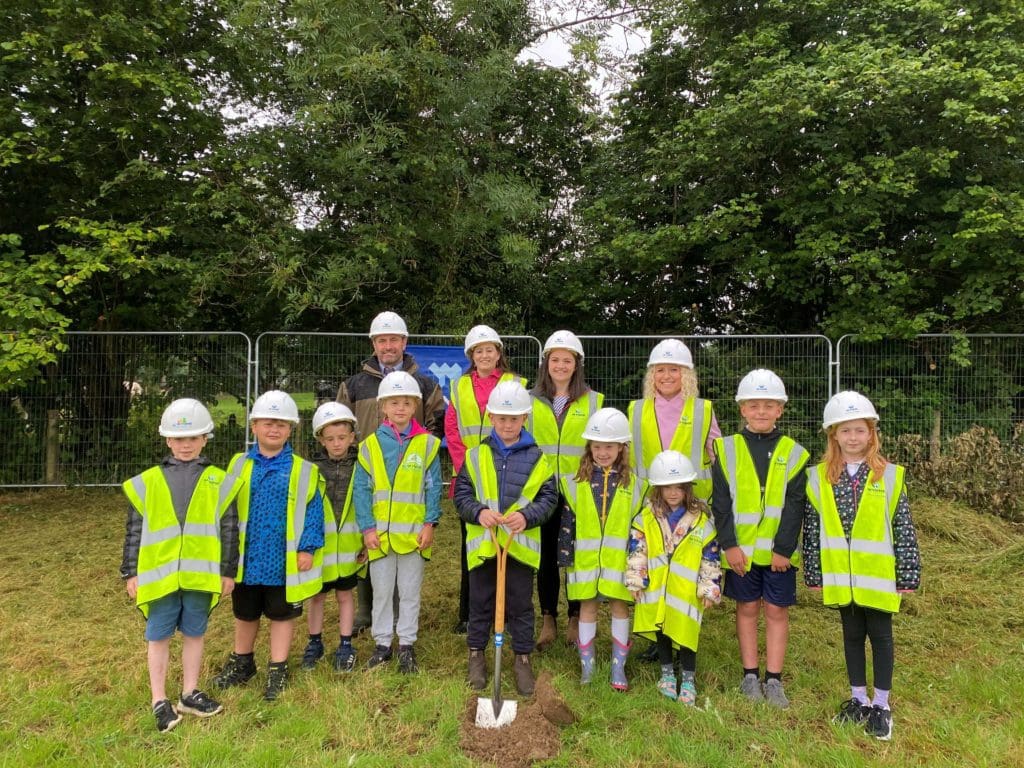 First turf cut on the site of a new school