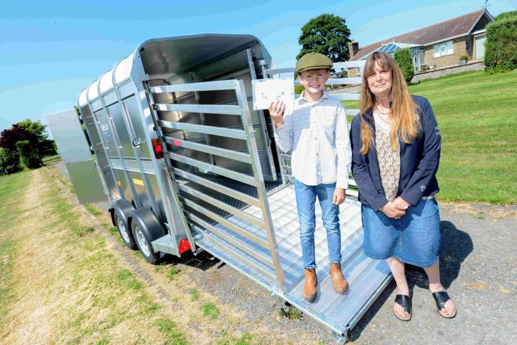 Inspirational TV farmer aged 11 gets ‘new wheels’ courtesy of top trailer firm