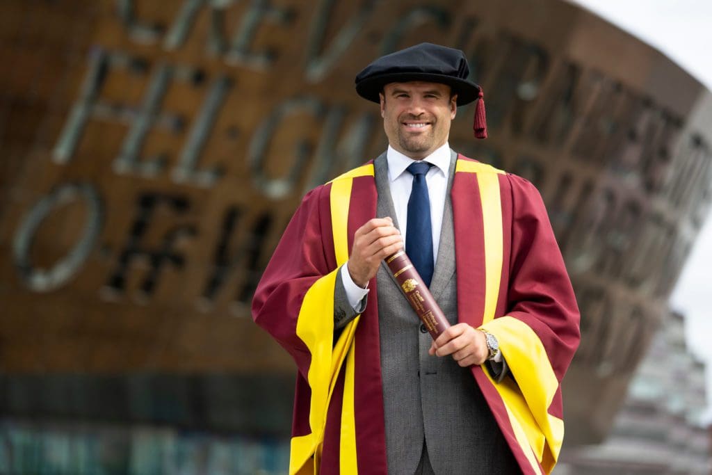 Wales rugby international Jamie Roberts given Honorary Fellowship