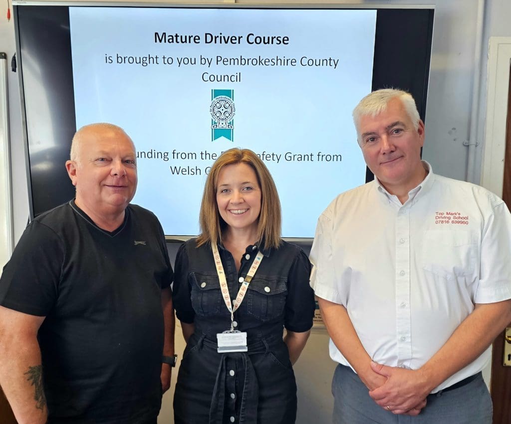 Free mature driver courses available in Pembrokeshire