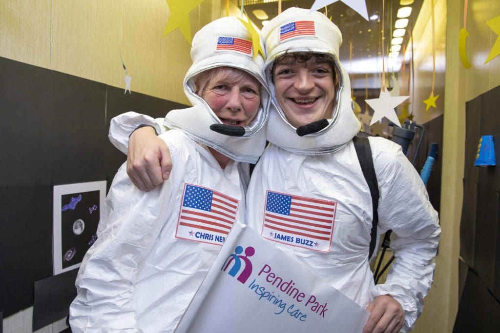 Lunar landing re-created to inspire care home residents