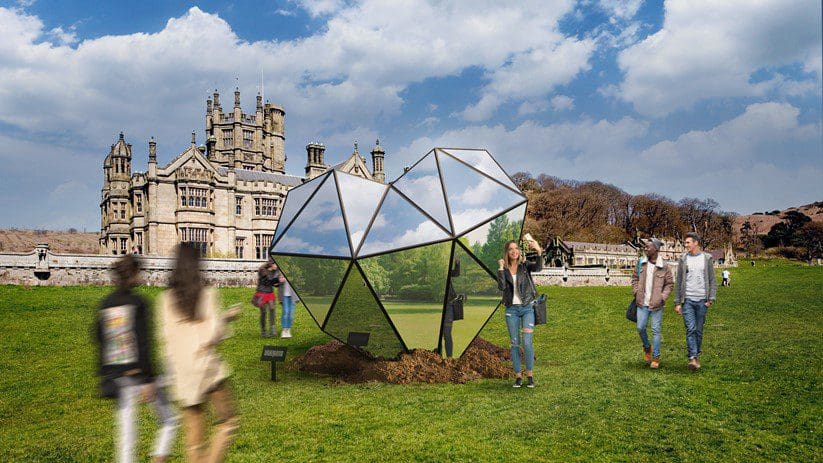 Striking ‘heart of steel’ structure lands at Margam Park