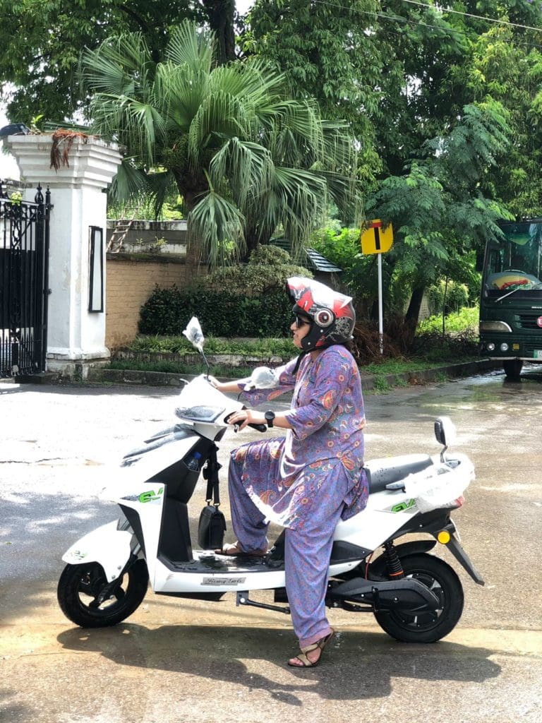 Female students in Pakistan given mopeds through Aberystwyth University project