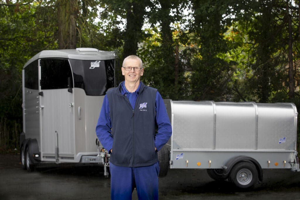 Trailer maker Peter is as good as gold as he celebrates 50th anniversary on the line