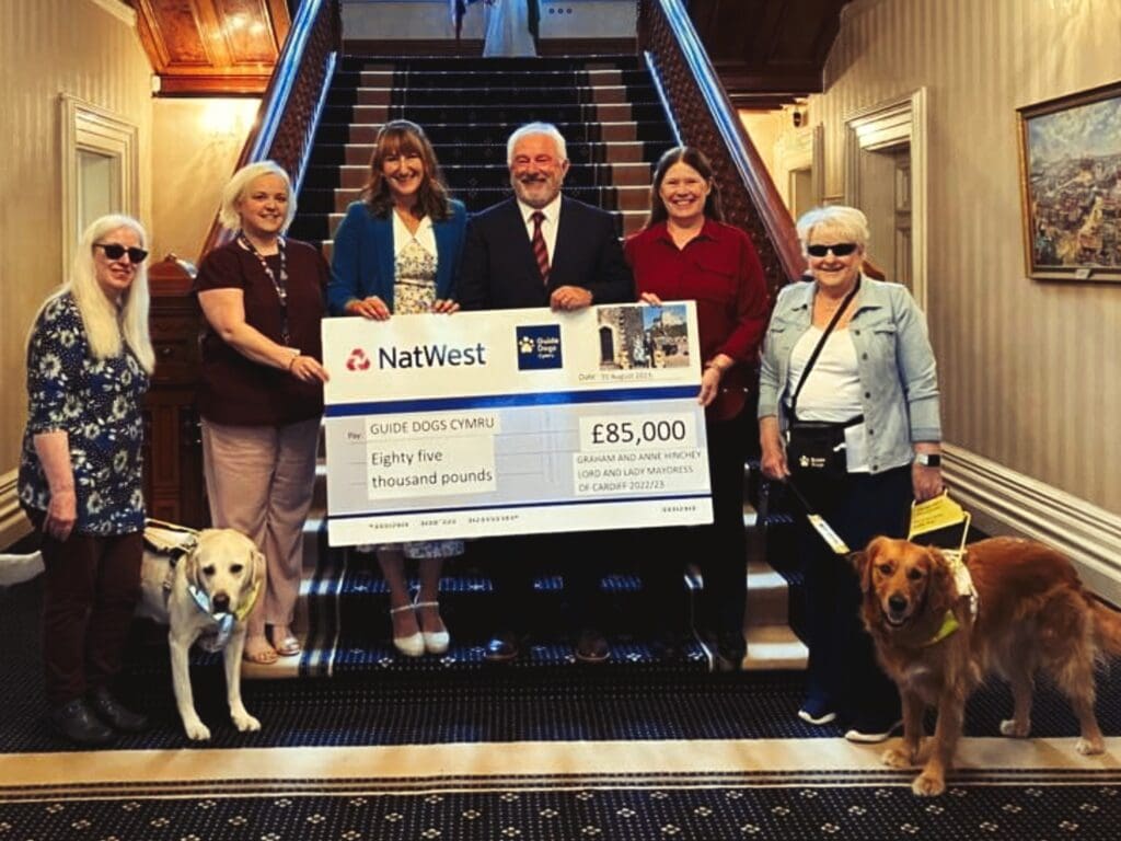 Historic year for Lord Mayor brings joy for Guide Dogs Cymru