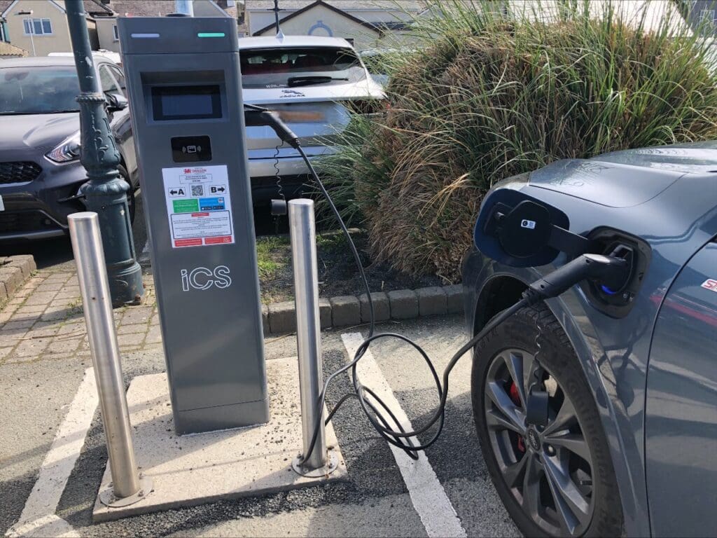 Ceredigion on top with EV charging point provision