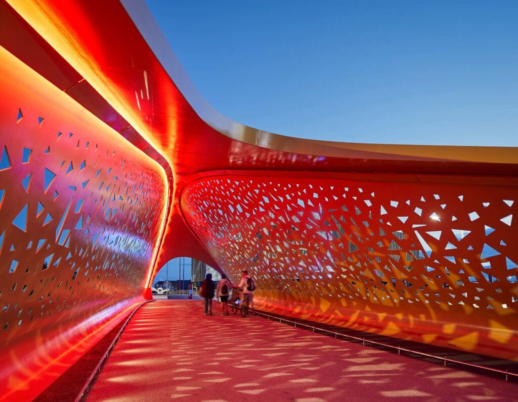 Swansea’s Copr Bay bridge has won an award for its design