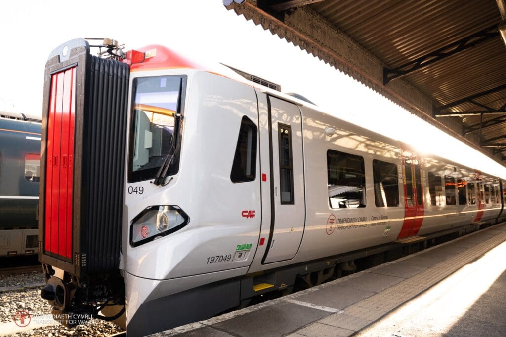 Brand-new Transport for Wales (TfW) trains between Swansea and Carmarthen