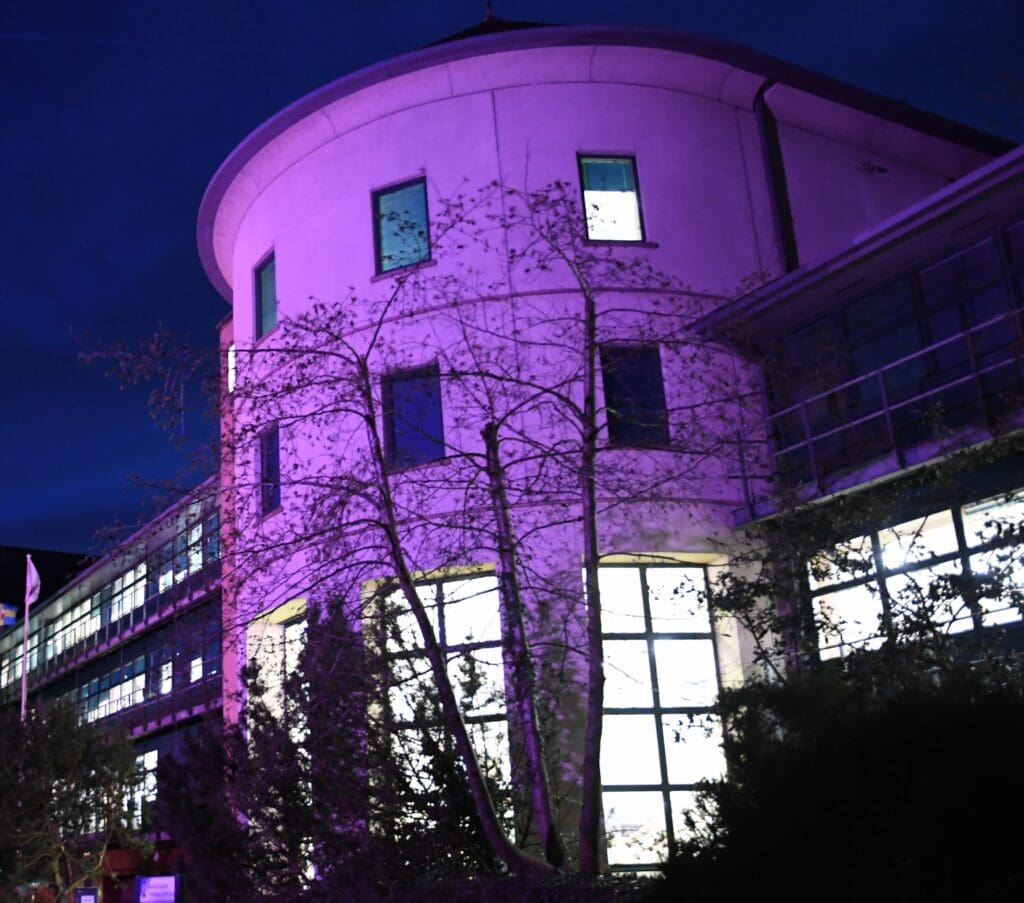 Pembrokeshire to support Purple Tuesday by lighting up local building
