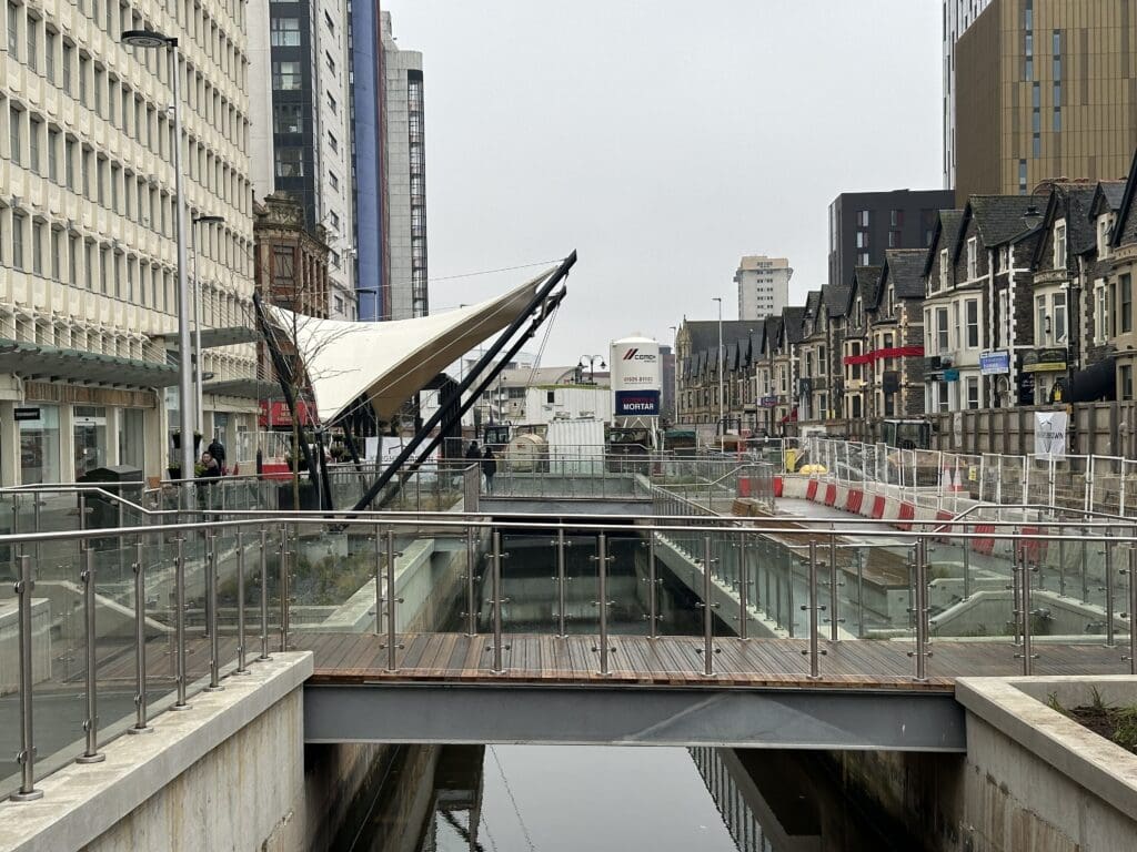 Pictures show Cardiff’s Dock Feeder Canal as it re-emerges for the first time in 70 years
