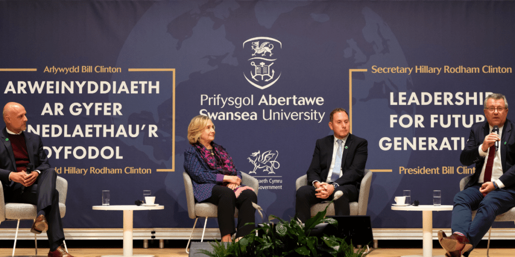 Secretary Clinton celebrates City Deal’s 5G innovation fund awarded to Swansea University
