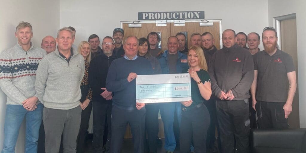 Swansea company raises over £2,000 for St John Ambulance Cymru