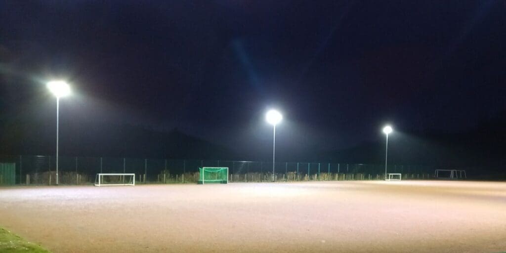 Sports pitch refurbished with £150,000 grant in Powys