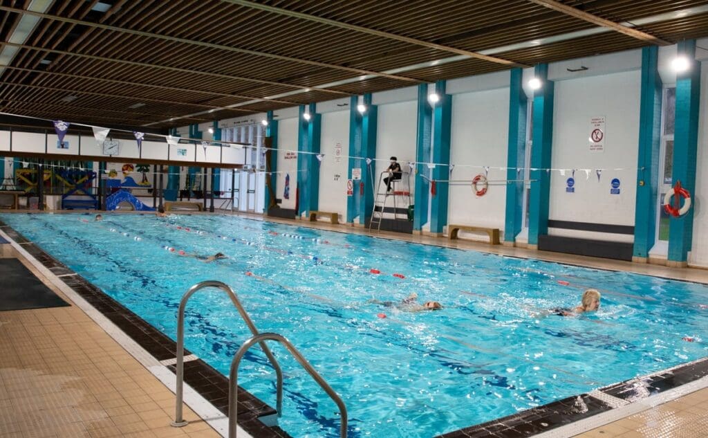 Improvement works at Plascrug swimming pool