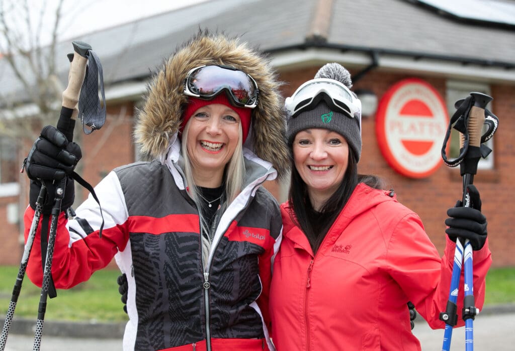 Action women Caroline and Nerys training for epic Arctic charity trek