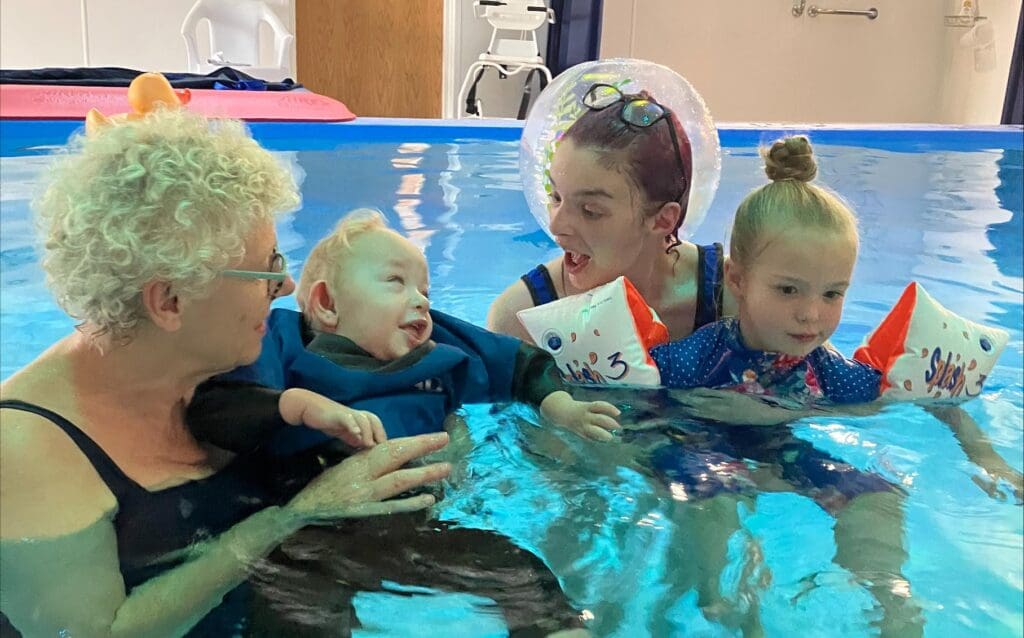 Mum’s dream to see son swim comes true at Hope House