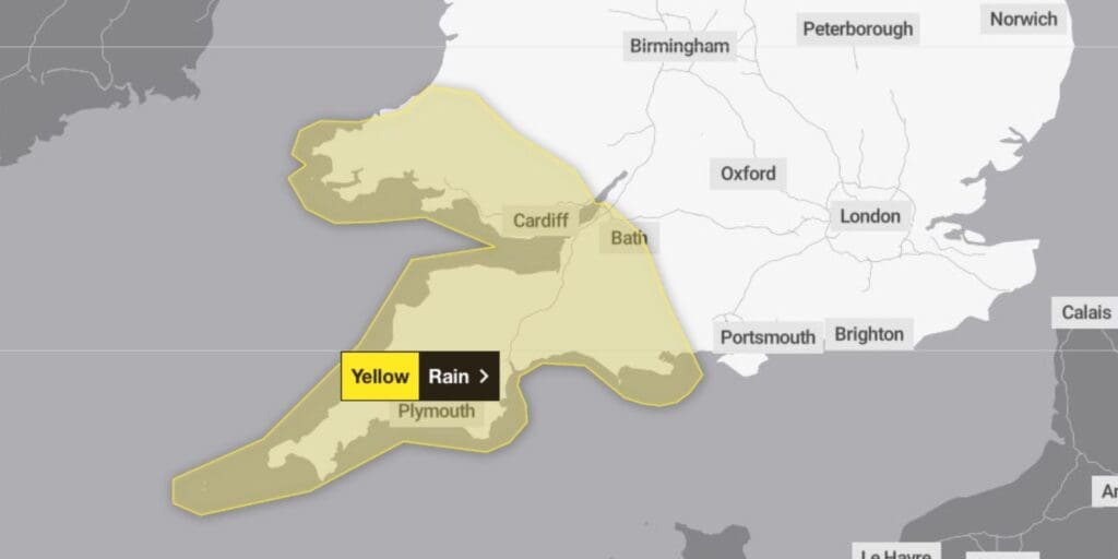 Heavy rain could bring disruption to parts of Wales on Wednesday