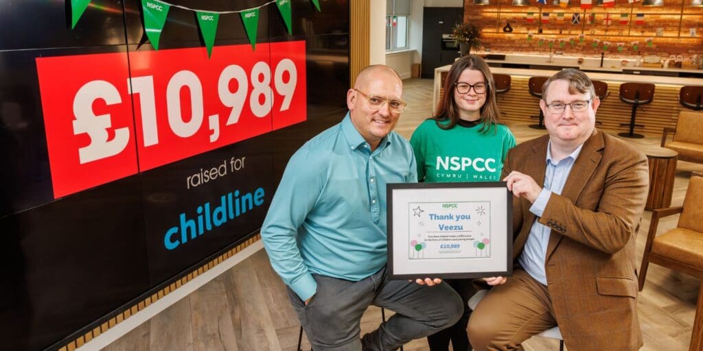 Veezu donates £11k to Childline Cymru