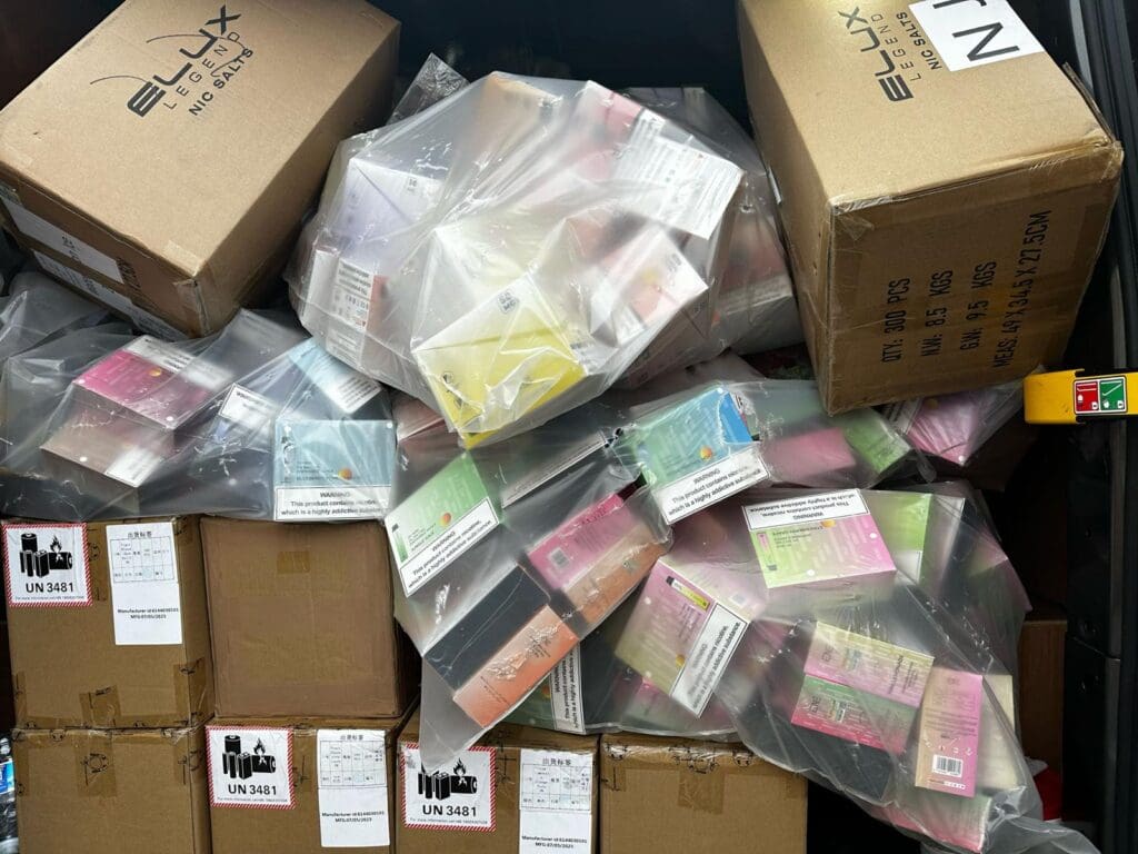 Trading Standards seize £1.5million of illegal vapes