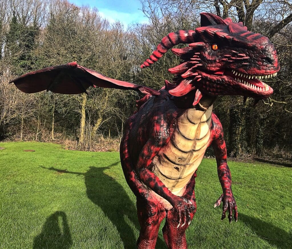 Dreygo the dragon makes Mermaid Quay its lair to celebrate St David’s Day