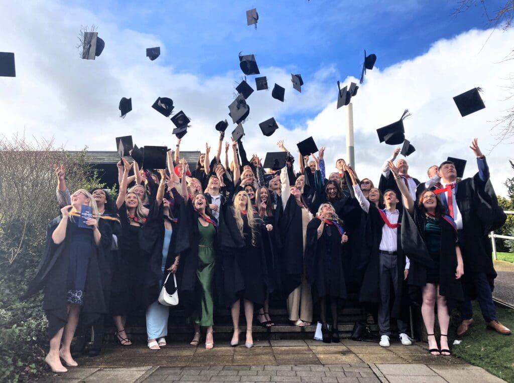 College students enjoy graduation ceremony at £3.5m North Wales business school