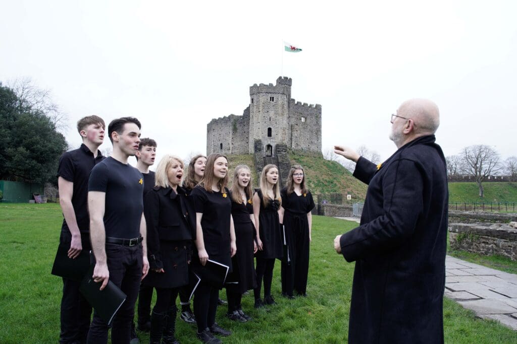 Surprise performance takes place at Cardiff Castle for Marie Curie’s Day of Reflection