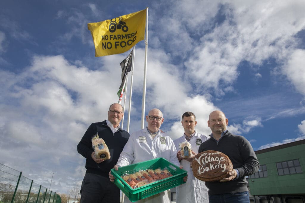 Top bakery flags up support for protesting Welsh farmers