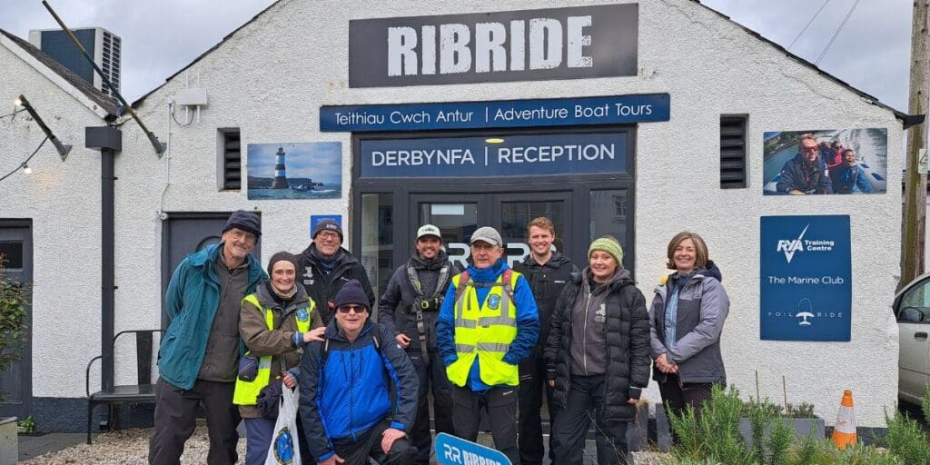 Rib Ride team up with local volunteers to clean up Abermenai Point