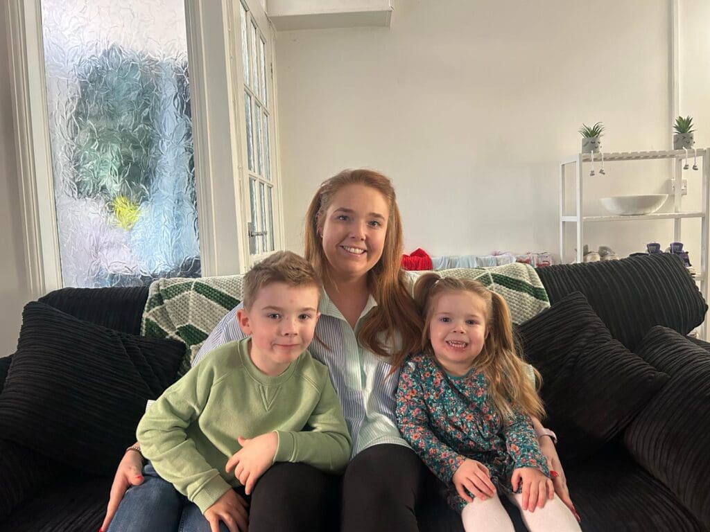 Mum of two celebrates uni offer after 10 year break from education