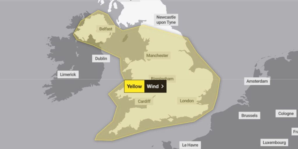 Yellow warning in place today for strong winds affecting Wales