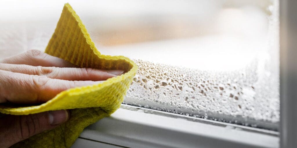 Easy and cheap way to get rid of bedroom window condensation in the morning