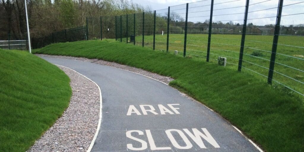 Works for Ynysawdre active travel route are complete