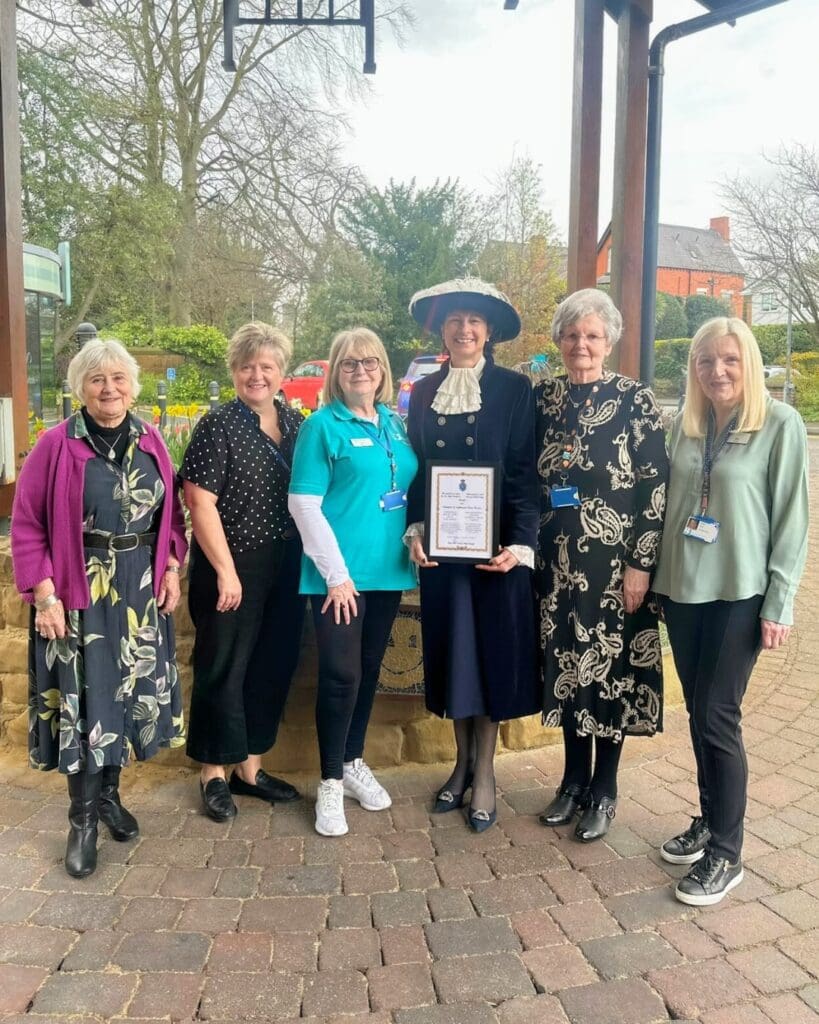 Volunteers at Wrexham Hospice are Recognised by the High Sheriff of Clwyd