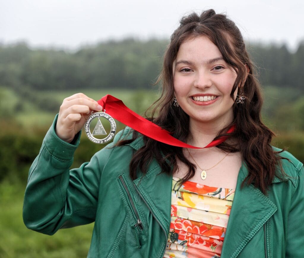 Alys Hedd Jones wins the Drama Medal at Eisteddfod yr Urdd Maldwyn