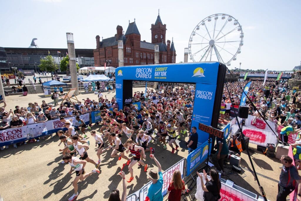 Thousands brave the heat for the 2024 Brecon Carreg Cardiff Bay 10K