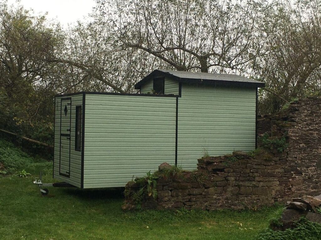 Monmouthshire mobile glamping hut is looking for new home