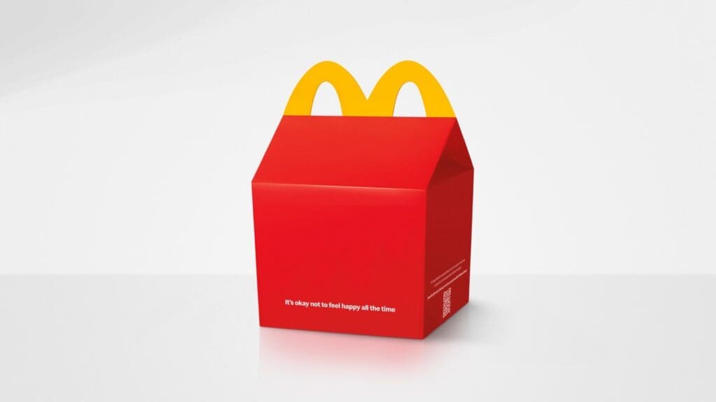 McDonald’s removes the iconic smile from its Happy Meal® boxes