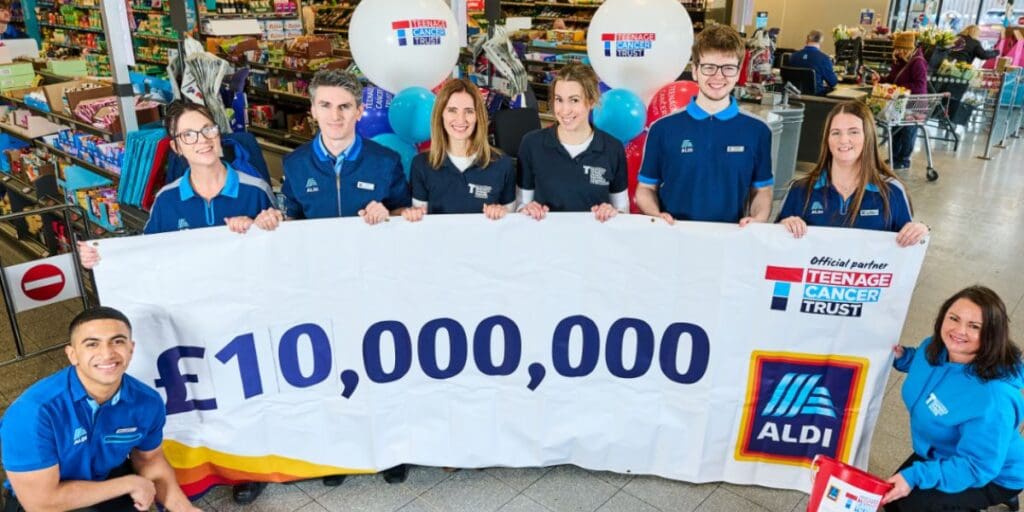 Aldi shoppers in Wales help raise £4,900 for teenage cancer trust