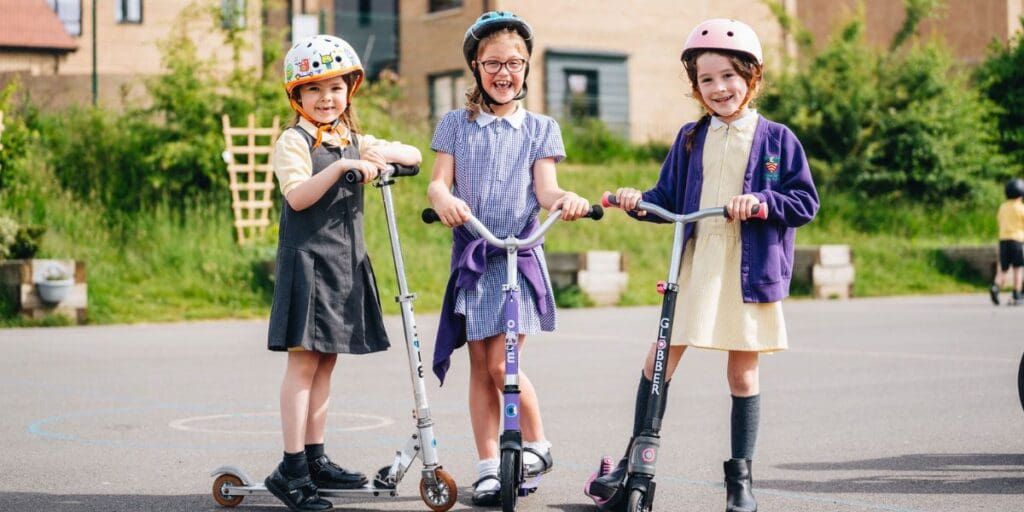90% of Cardiff Primary Students Walk, Cycle, or Wheel to School