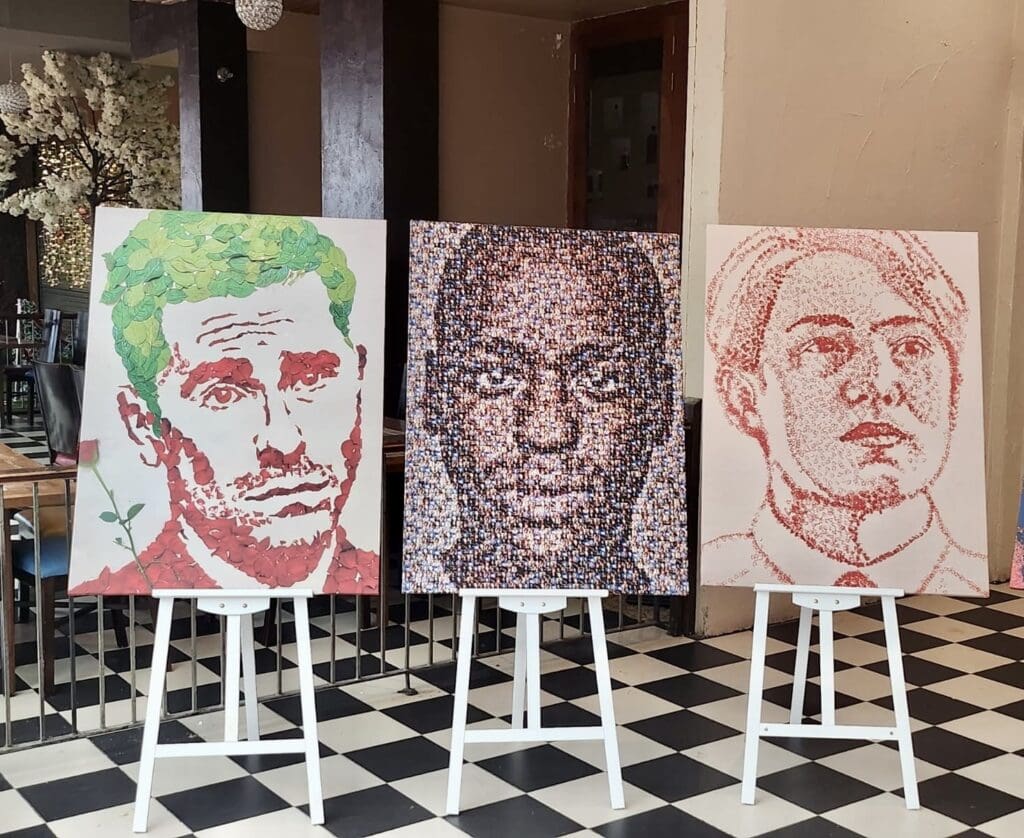 Live art and LGBTQ+ portraits for Pride at The Red Dragon Centre