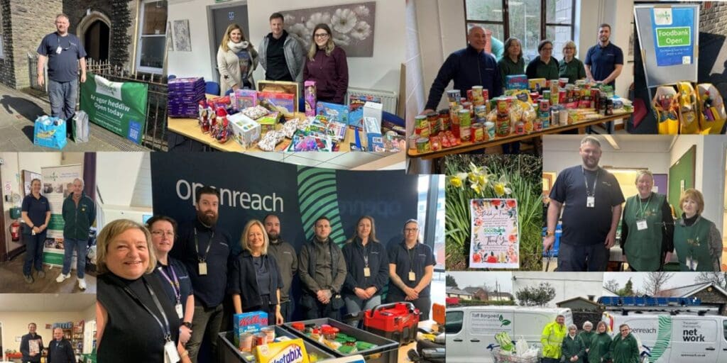 Openreach volunteers donate 500kg of food to Welsh foodbanks