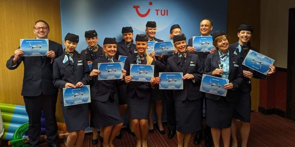 20 new TUI cabin crew and 7 new pilots ready to take to the skies at Cardiff