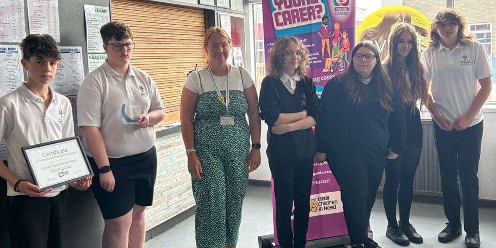Pencoed Comprehensive School’s Young Carers’ Group is first to claim award