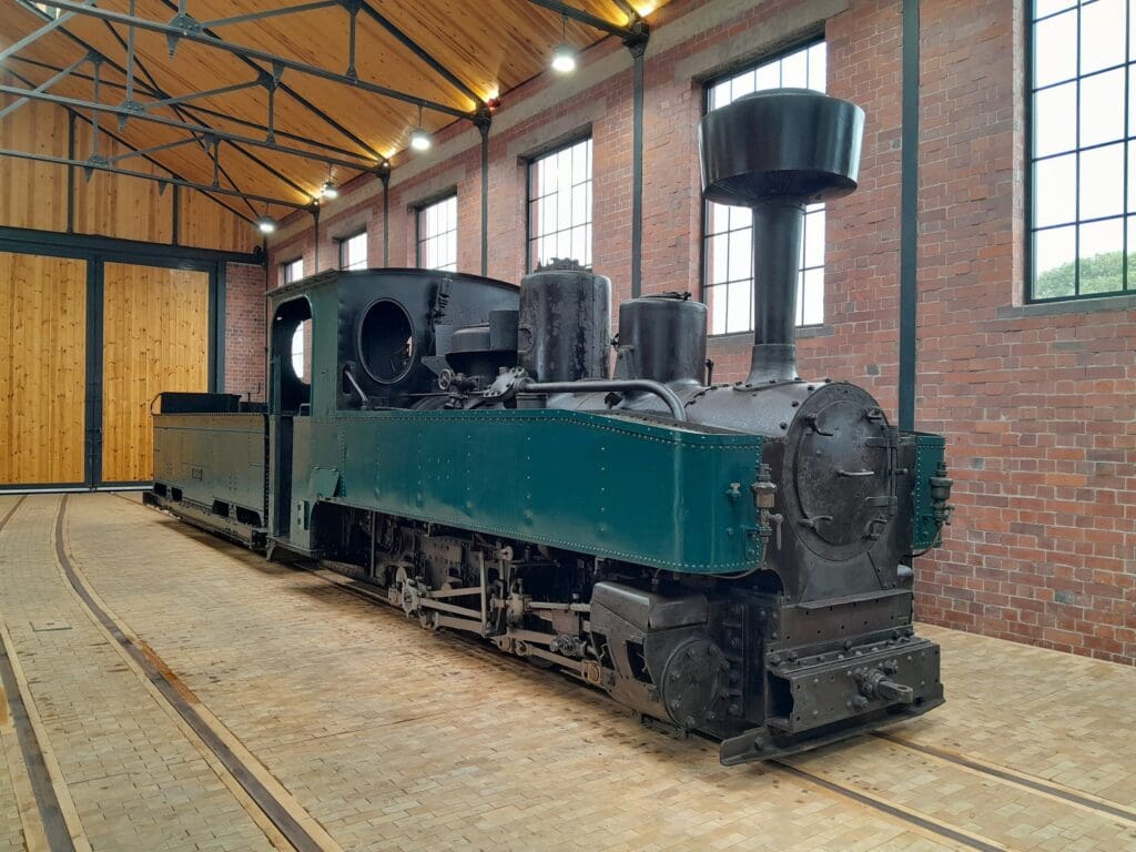 Historic WW1 locomotive exhibit at Vale of Rheidol Railway’s museum