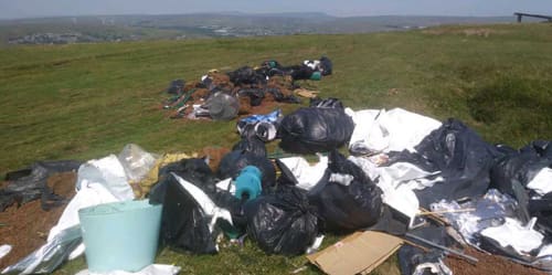 Fly-tipping incidents in Blaenau Gwent fall