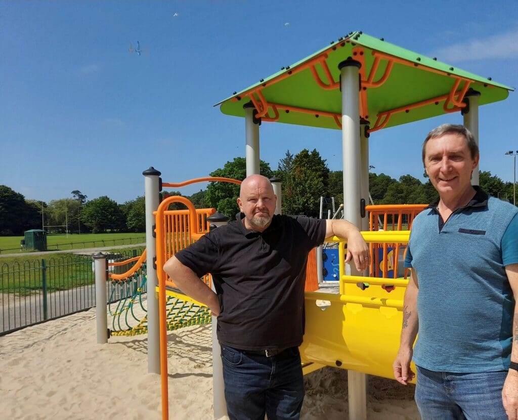 Bridgend play area upgrades completed ready for school holidays